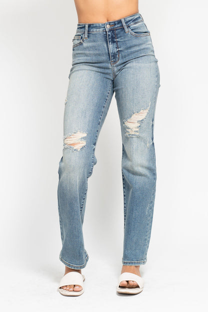 Judy Blue HW Destroyed Dad Jean