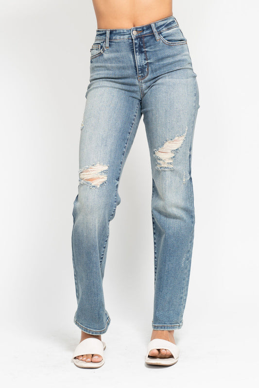 Judy Blue HW Destroyed Dad Jean
