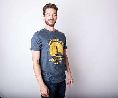 Can't Work Today My Arm Is In A Cast Graphic Tee Fishing