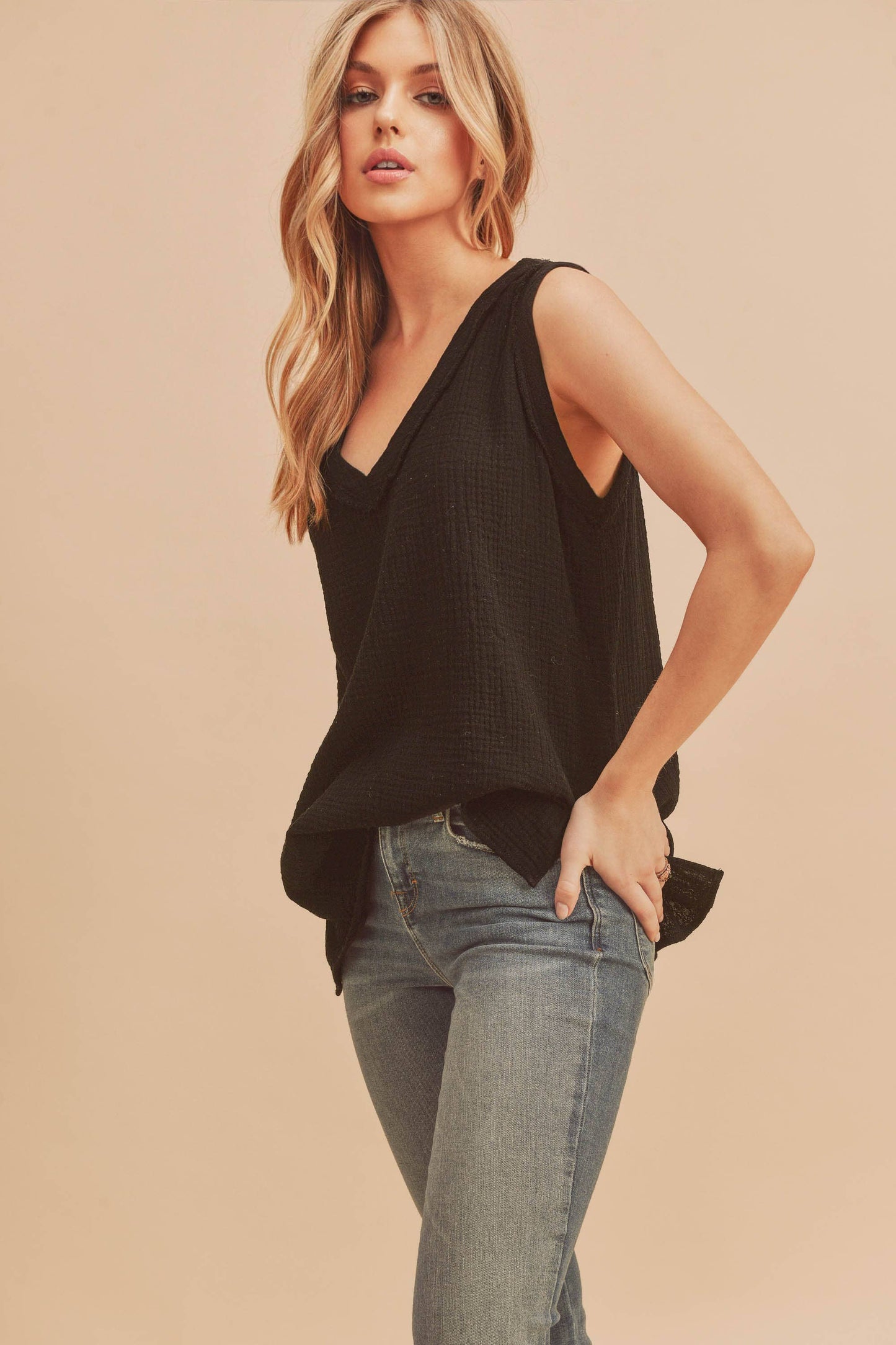 Nasia Tank in Black