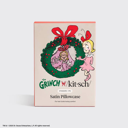 KITSCH - The Grinch x Kitsch Satin Pillowcase in Cindy Lou Who