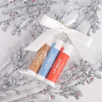 Taylor Made Organics - Winter Lip Balm Gift Set – Holiday Flavors 3-Pack