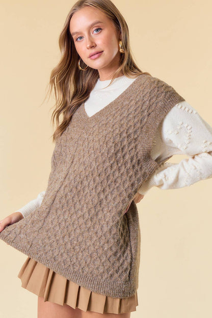 Cool Kids Cable Knit Vest