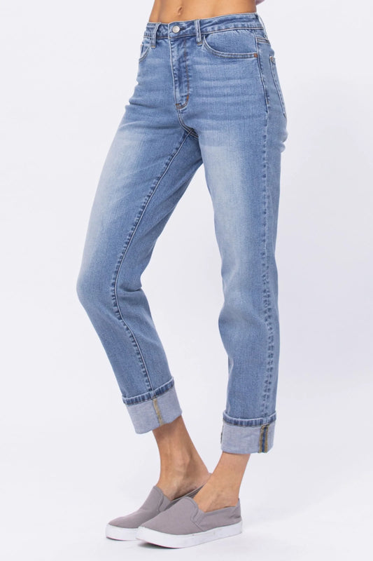 Judy Blue Vintage Wash Boyfriend Jean