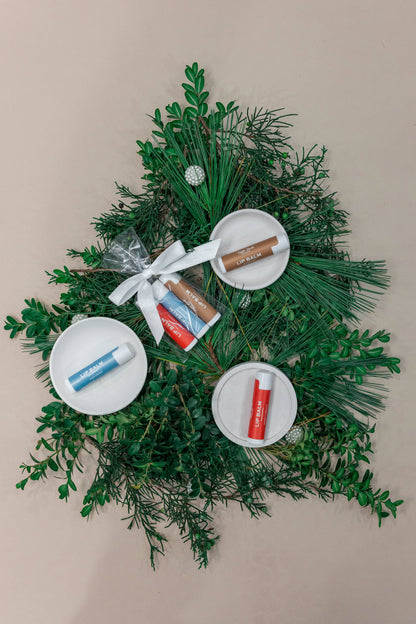 Taylor Made Organics - Winter Lip Balm Gift Set – Holiday Flavors 3-Pack