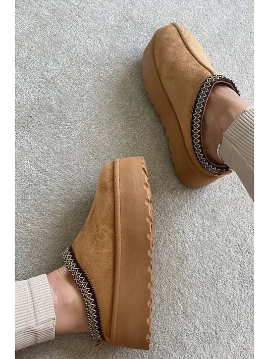 Chestnut Platform Slipper