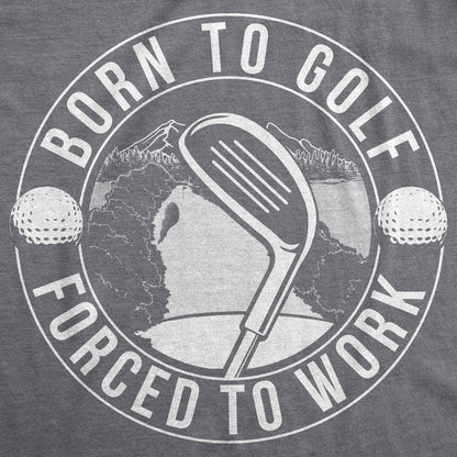Born To Golf Mens Funny Golfing T shirt