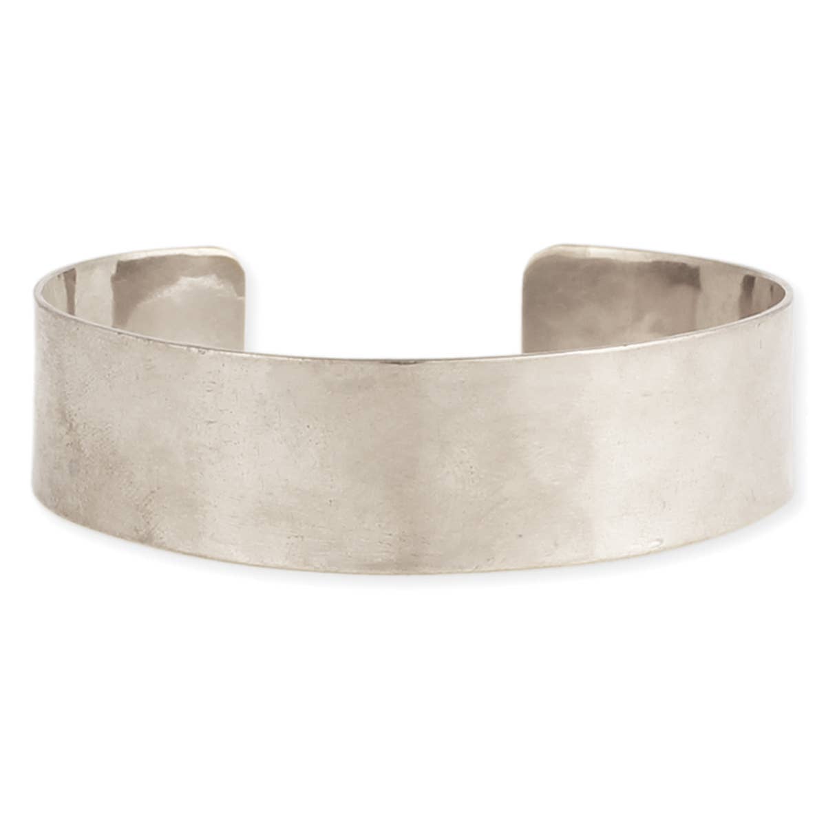 Silver Hammered Cuff